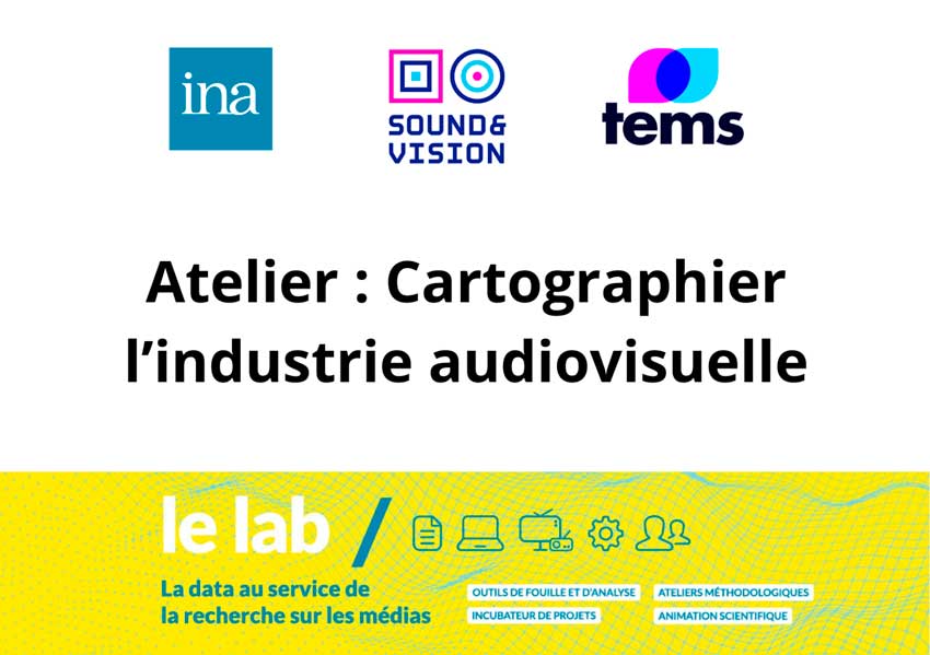 Atelier Cartographier l’industrie audiovisuelle : 10 septembre 2026